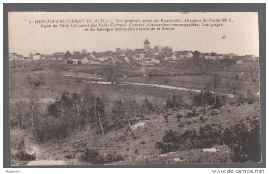 B - CARTE POSTALE - 63 - ST GERVAIS D AUVERGNE - VUE GENERALE - - Saint Gervais D'Auvergne