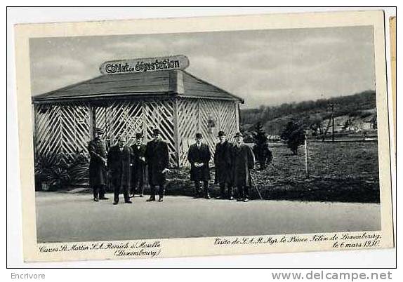 Cpa REMICH Caves St Martin CHALET De Degustation PRINCE FELIX Luxembourg Mars 1930 Wilca N°2 - Remich