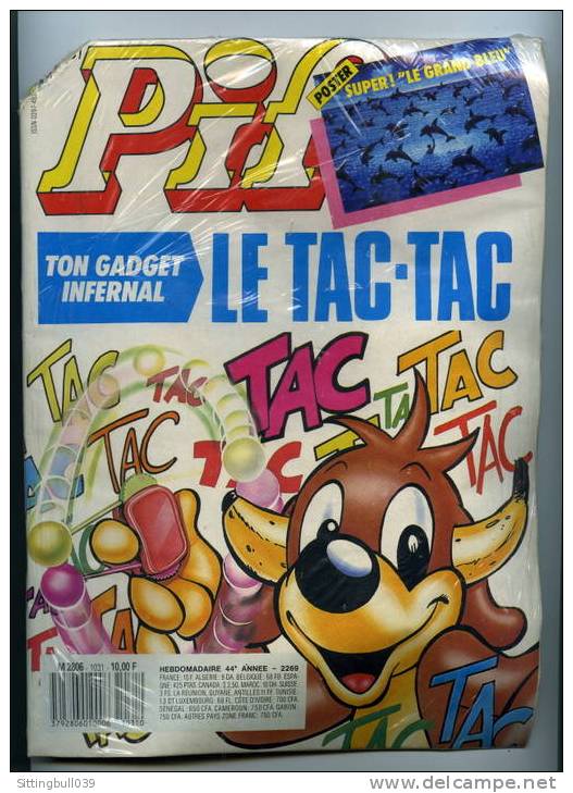 PIF GADGET N° 1031. SOUS BLISTER AVEC SON GADGET. 1988. Ed. Vaillant. - Pif Gadget