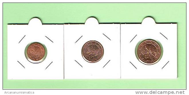 ALEMANIA / GERMANY  0,01+0,02+0,05 €  2002  J   SC/UNC  (M-57)   DL-6674 - Duitsland