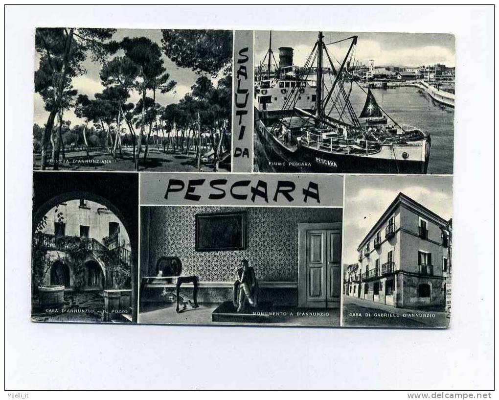 Pescara 1960 D'Annunzio Writer - Pescara