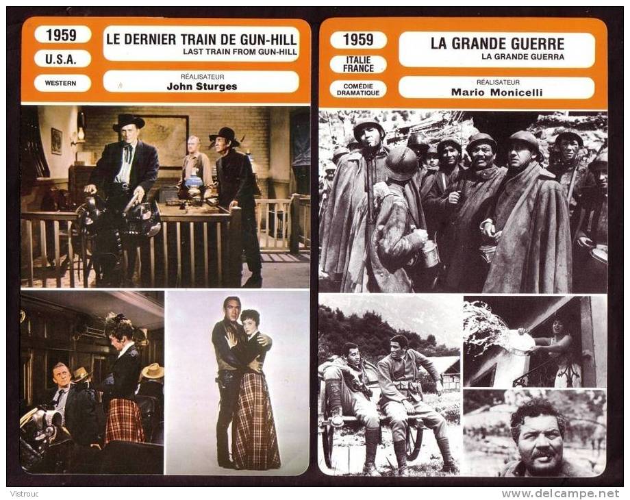 10 Fiches Cinéma (10 Scans) : Filmographie De  1959 à 62, Avec  R. HUDSON, BOURVIL, M. MORGAN,... - Altri & Non Classificati