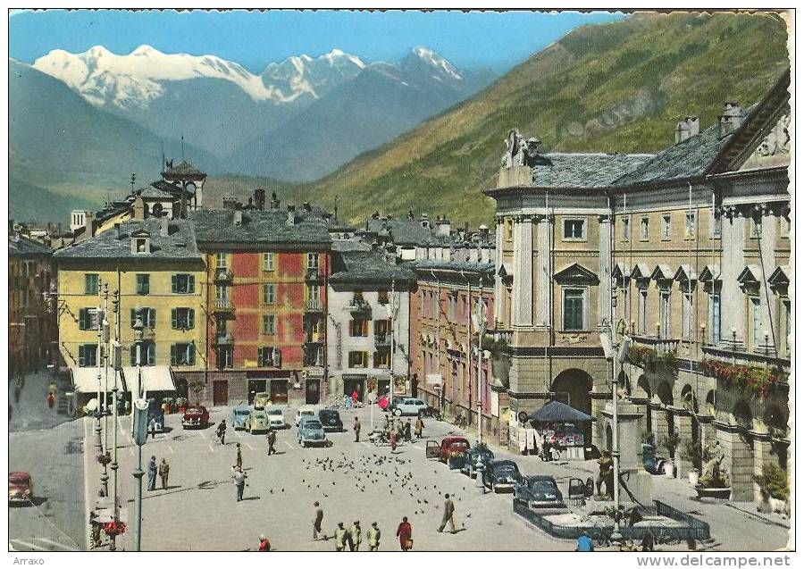 Aosta - Piazza Emilio Chanoux Ed Il Rutor - Aosta