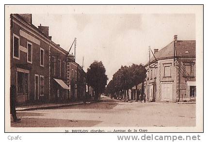 BRULON : Avenue De La Gare - Brulon