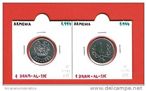 ARMENIA  1 DRAM  1994  AL  KM#54   SC/UNC        DL-6745 - Arménie
