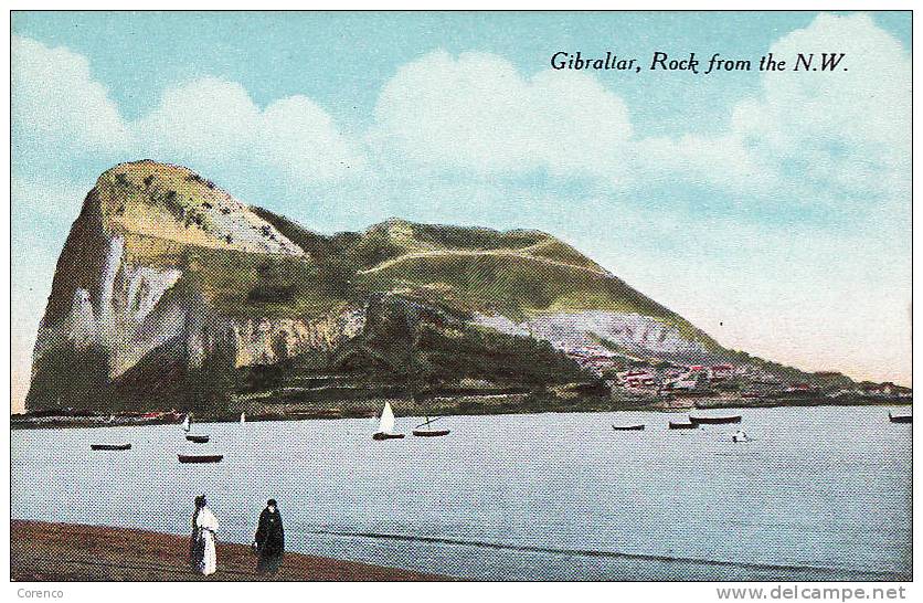 591   GB   GILBRALTAR   ROCK FROM NW    Non écrite - Gibraltar