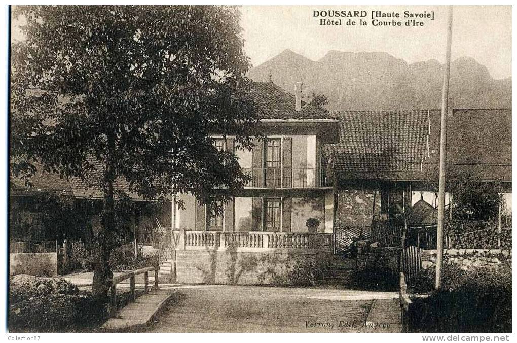 74 - HAUTE SAVOIE - DOUSSARD - HOTEL De La COURBE D'IRE - Doussard