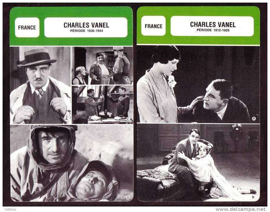 10 Fiches Cinéma (10 Scans) : Filmographie De  Vedettes : H. BOGART,  B. BLIER, Ch. VANEL Et E. TAYLOR - Otros & Sin Clasificación