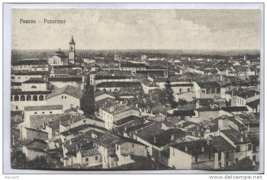 FAENZA  RAVENNA ANNI 20 PANORAMA - Faenza