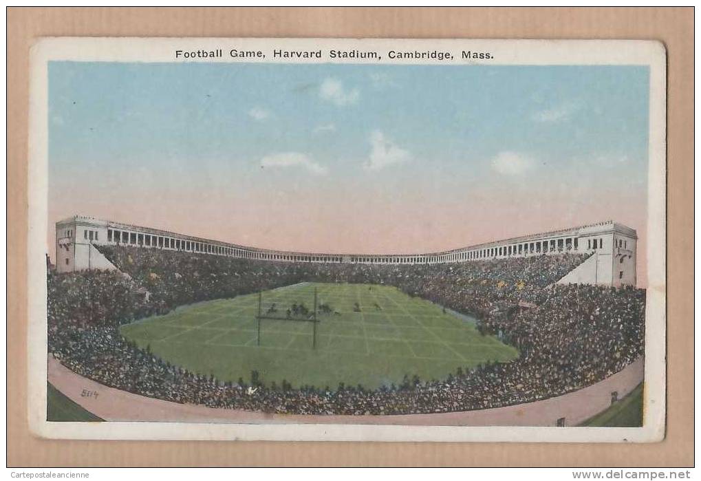 MASS CAMBRIDGE FOOTBALL GAME HARVARD STADIUM MASSACHUSETTS ¤ ABRAMS ROXBURY ¤ USA ¤7908A - Boston