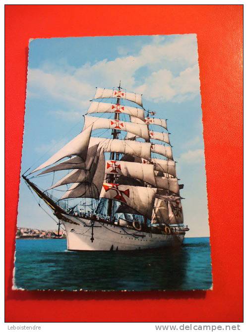 CPSM-1966 -  THEME BATEAUX: VOILIER "NAVIRE ECOLE "SAGRES"-PORTUGAL - Sailing Vessels