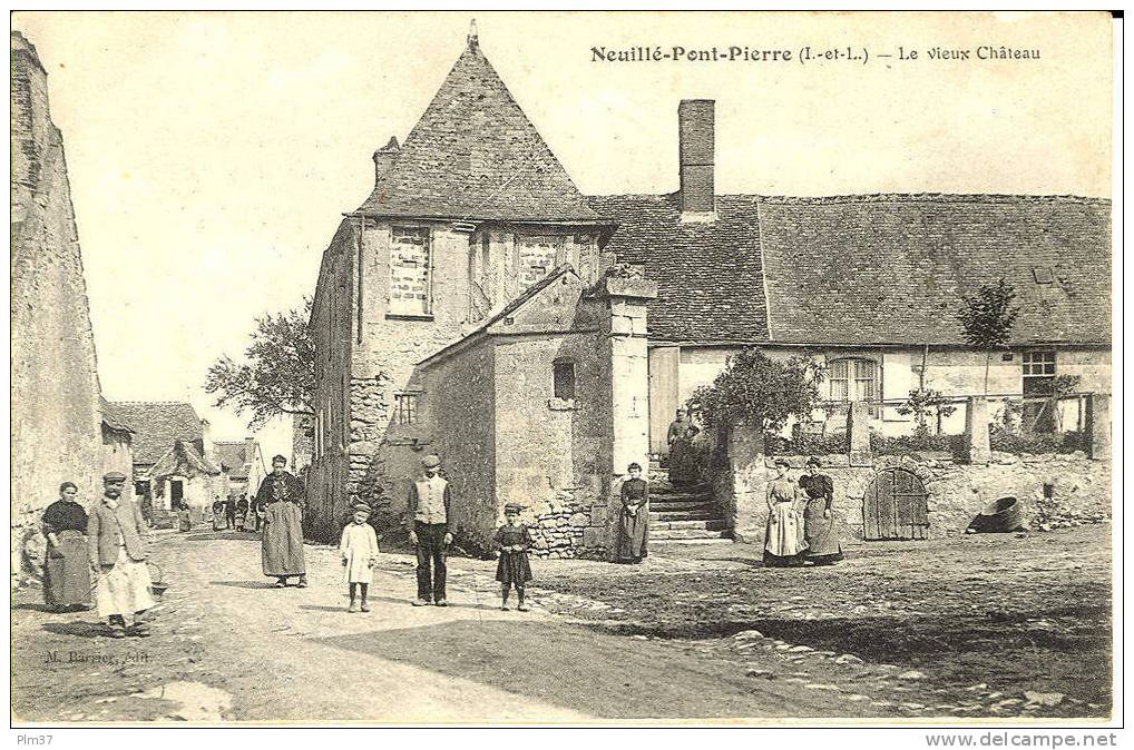NEUILLE PONT PIERRE - Le Vieux Chateau - Voy. 1907 - Neuillé-Pont-Pierre