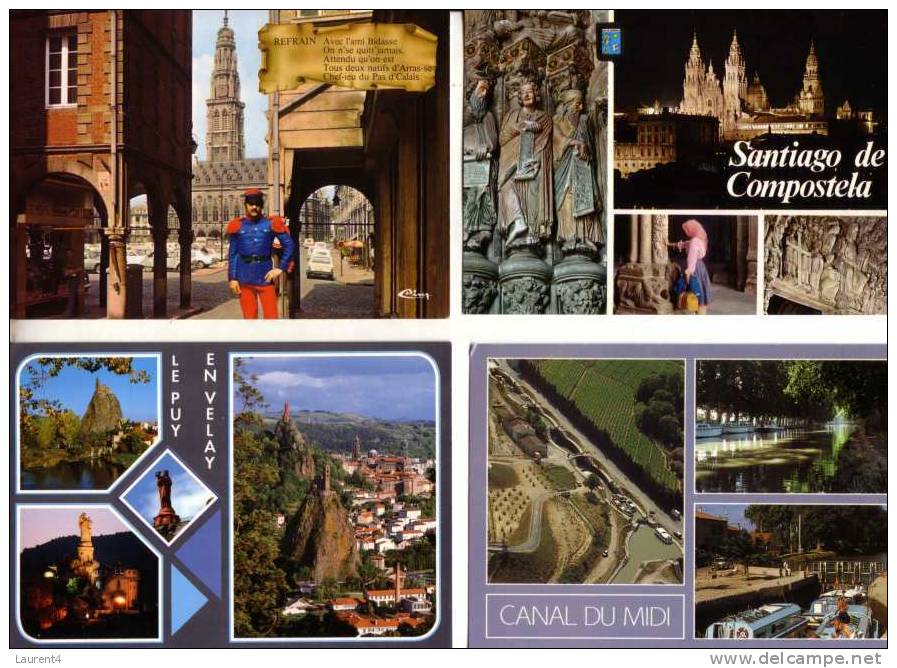 4 Carte De France - France Postcards - 5 - 99 Cartoline
