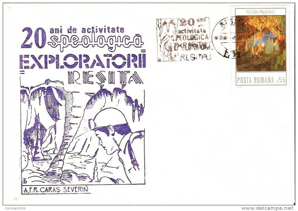 Romania / Special Cover With Special Cancellation / Speologie - Nature