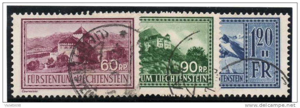 LIECHTENSTEIN : TP N° 119/121 ° - Oblitérés