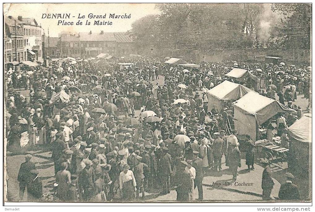 DENAIN...LE GRAND MARCHE..PLACE DE LA MAIRIE - Denain