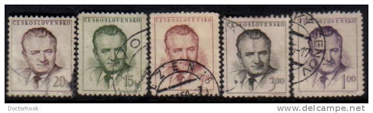 CZECHOSLOVAKIA   Scott #  600-4  VF USED - Used Stamps
