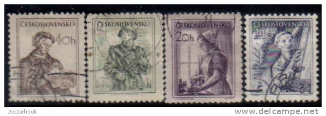 CZECHOSLOVAKIA   Scott #  645-57  VF USED - Used Stamps