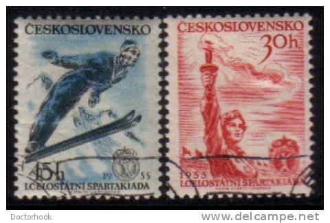 CZECHOSLOVAKIA   Scott #  681-2  VF USED - Gebraucht