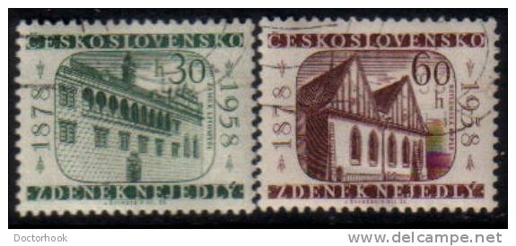 CZECHOSLOVAKIA   Scott #  844-5  VF USED - Used Stamps