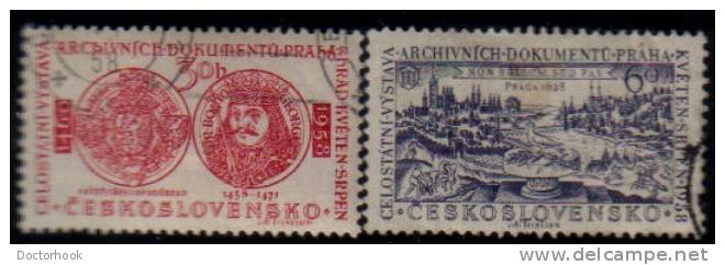 CZECHOSLOVAKIA   Scott #  854-5  VF USED - Used Stamps