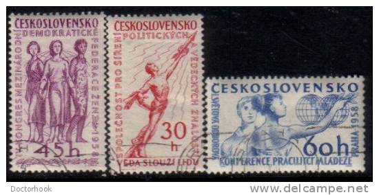 CZECHOSLOVAKIA   Scott #  856-8  VF USED - Used Stamps