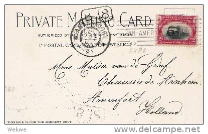 USA091h/ Buffalo Expo 1901, Souveniercard Stadion - Briefe U. Dokumente