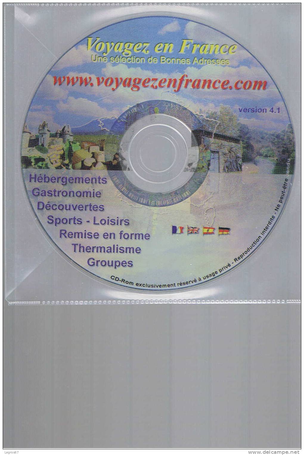 CD ROM VOYAGEZ EN FRANCE - CD
