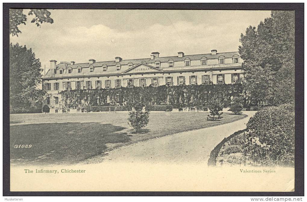 United Kingdom England West Sussex Chichester The Infirmary Valentines Series Old Mint Card - Chichester