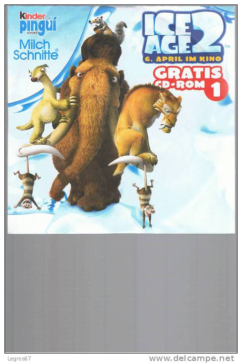 CD ROM KINDER PINGUI - ICE AGE 2 - CD