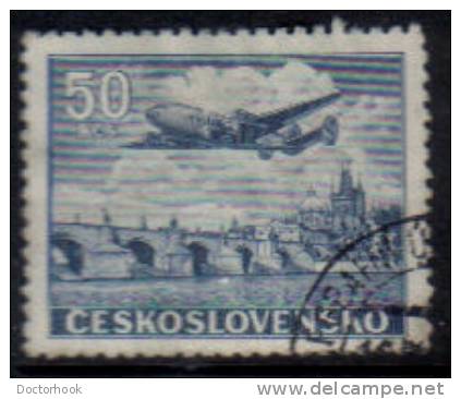 CZECHOSLOVAKIA   Scott #  C 27  VF USED - Poste Aérienne