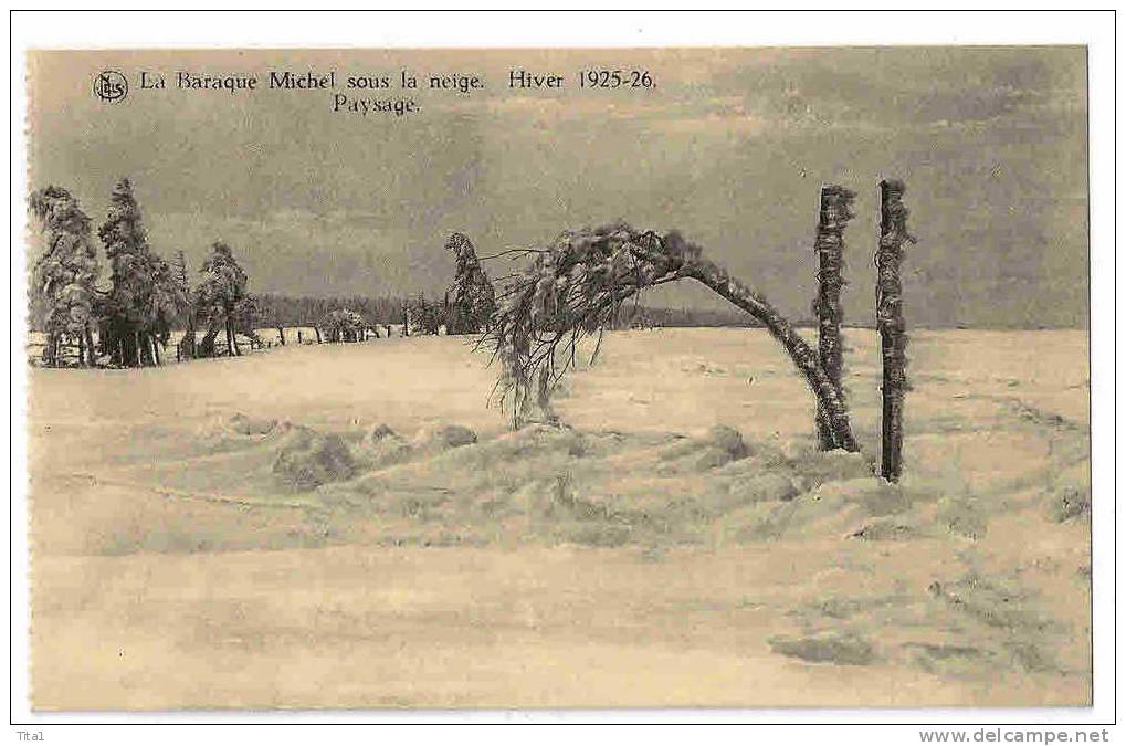 C8511 - La Barque Michel Sous La Neige (Hiver 1925-1926) - Jalhay