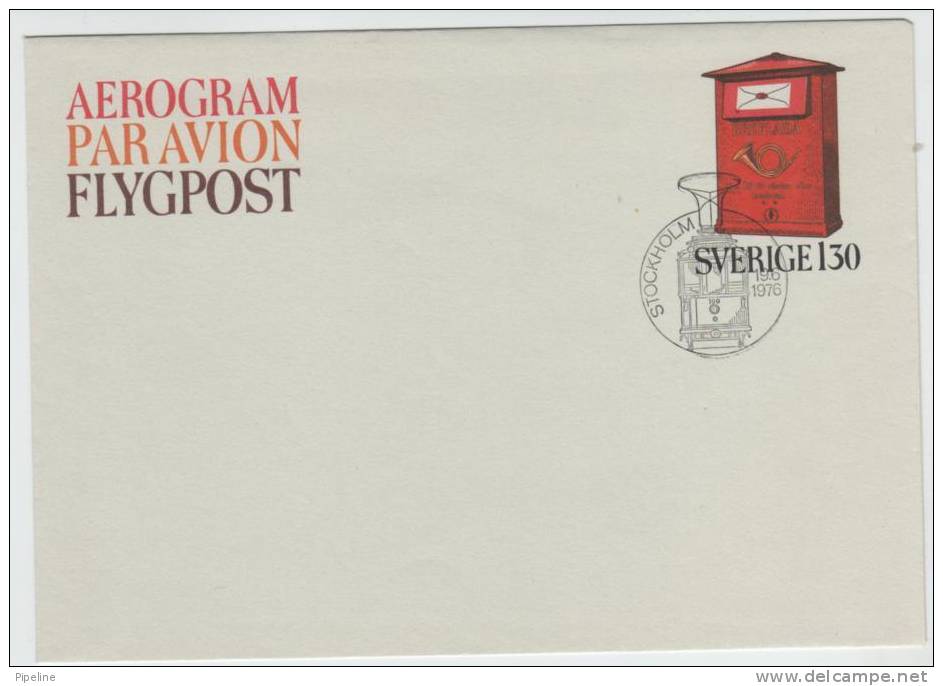 Sweden Aerogramme FDC Cancel 19-6-1976 - Covers & Documents