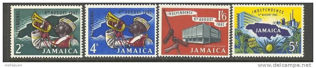 Jamaica Independent State Set  SC# 181-84  Mint - Jamaique (1962-...)