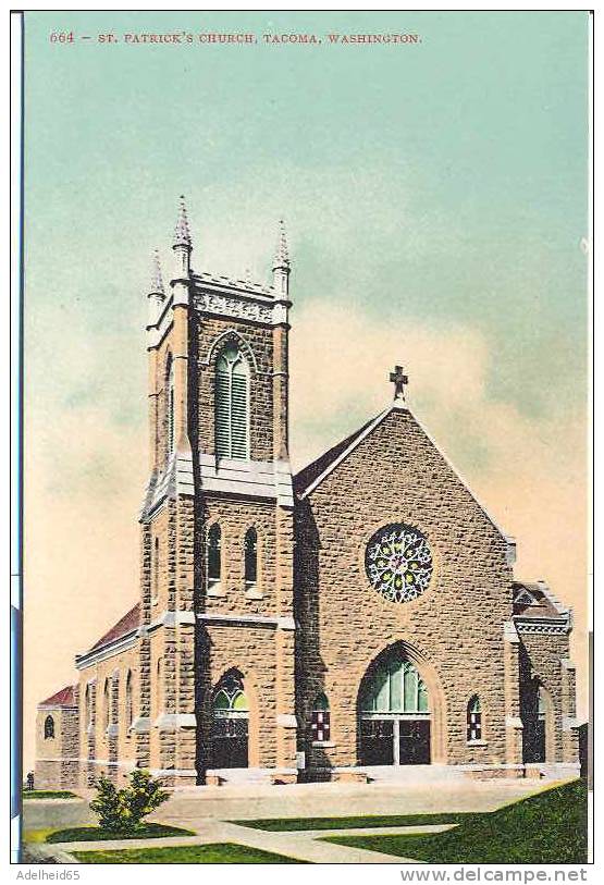 St Patrick's Church, Tacoma, WA Ca 1910 Near Mint - Tacoma