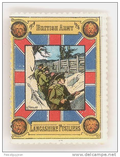 VIGNETTE BRITISH ARMY - LANCASHIRE FUSILIERS - Vignettes Militaires