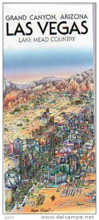 Jolie Carte Géographique Routière Grand Canyon Arizona Las Vegas Nevada En 3D - Superbe Graphisme Original ... - Strassenkarten