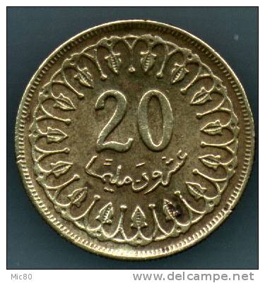 Tunisie 20 Millimes 1960 Ttb+ - Tunesië