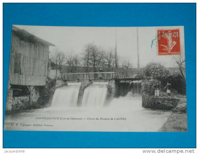 47) Casteljaloux - Chute Du Moulin De Launes   - Année  - EDIT  Trescos - Casteljaloux