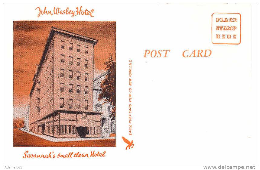 John Wesley Hotel, Savannah, Savannah's Small Clean Hotel Stationary Back - Savannah