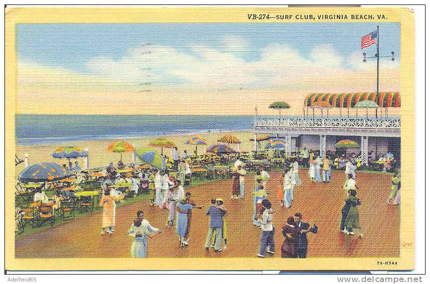 Surf Club, People Dancing, Virginia Beach, VA 1946 To Auburn, ME - Sonstige & Ohne Zuordnung