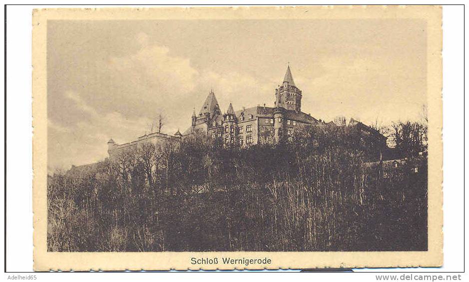 Schloss Wernigerode, 1928 Wintersport Verein Rübeland Harz, Verl: Wilhemlm Schradern Rübeland 1928 - Wernigerode