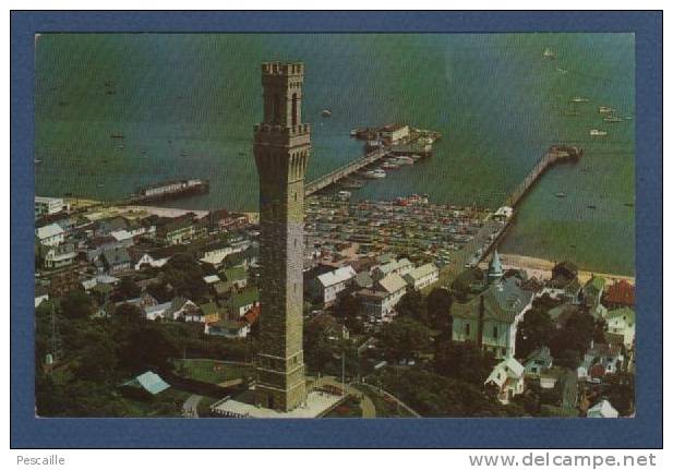 CP AERIAL VIEW OF PILGRIM MONUMENT - PROVINCETOWN - CAPE COD - Cape Cod