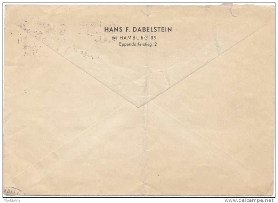 Deutschland/ Germany-England "Post Horn" Postage Stamps On Cover 1952. - Brieven En Documenten