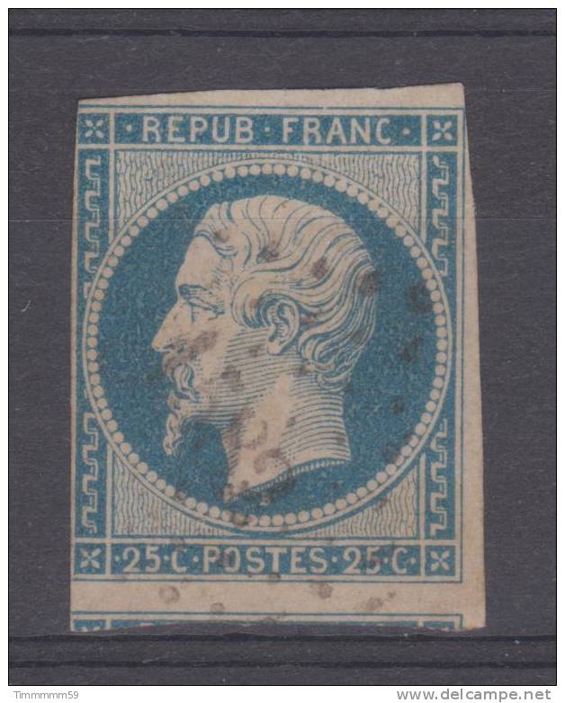 Lot N°7560  N°10 Bleu, Oblit PC 1582 JONZAC (16), Ind 3, Coté 40€ - 1852 Louis-Napoleon