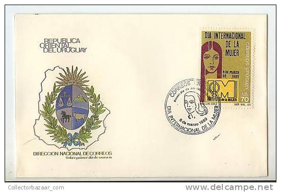 URUGUAY FDC COVER WOMAN INTERNATIONAL DAY - Fête Des Mères