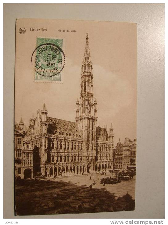 Bruxelles. --  Hôtel De Ville.  (24 - 7 - 1910) - Cafés, Hôtels, Restaurants