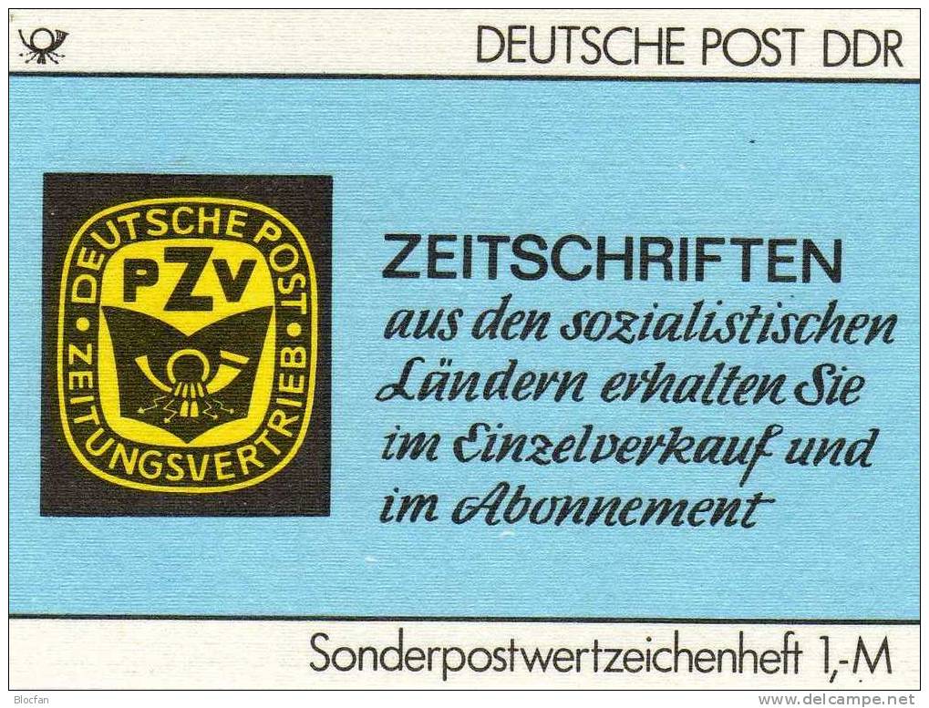 SMH 35 Zeitungsvertrieb Der Deutschen Post 1987 DDR 3178 10x + SMHD35 ** 7€ - Ongebruikt