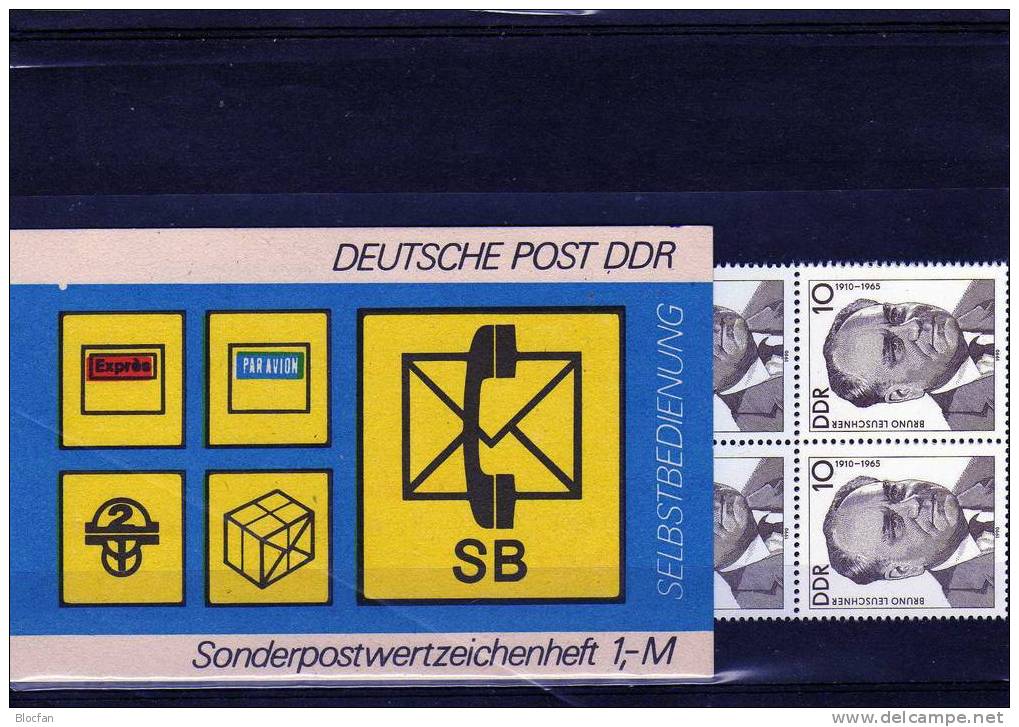 SMH 11cb Selbstbedienung Post - Symbole 1982 DDR 3300 10x + SMHD11 ** 13€ - Unused Stamps