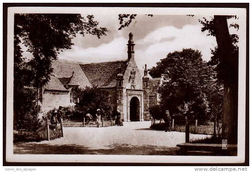 29 PLOUGASNOU, L'église, éd Real Photo, Dos Divisé Vierge, Bon état - Plougasnou